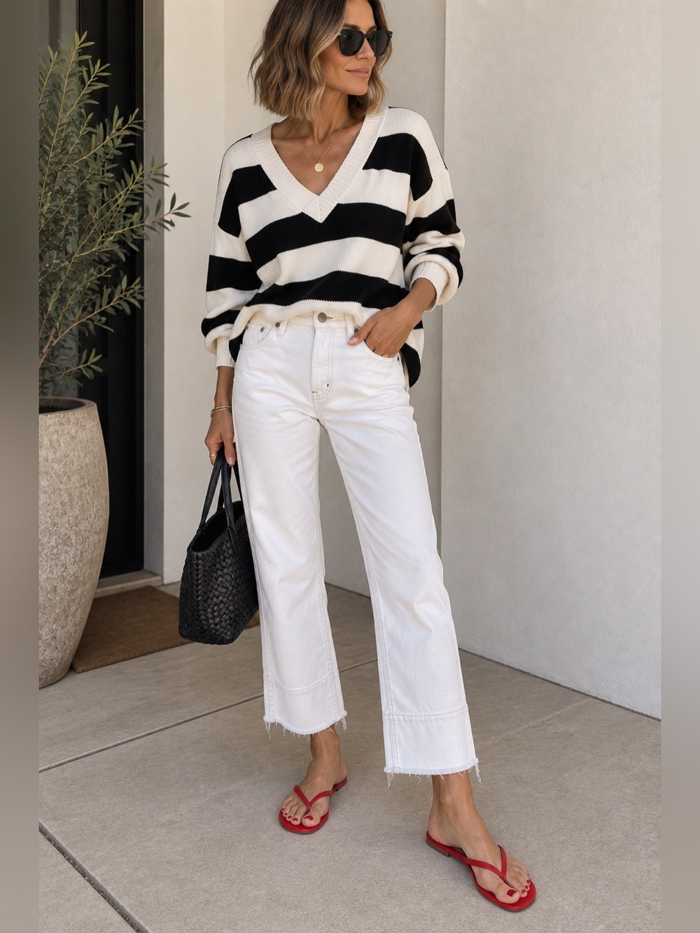 Lucky Brand White Wide Leg Jeans - Flare Style